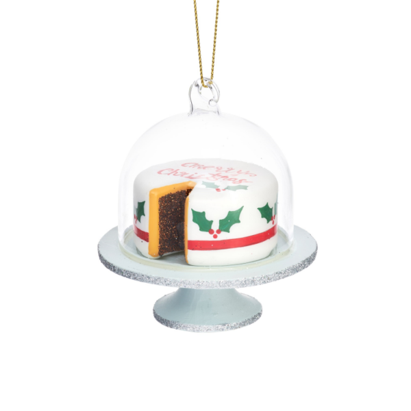 'CHRISTMAS CAKE' BAUBLE DECORATION - Image 2