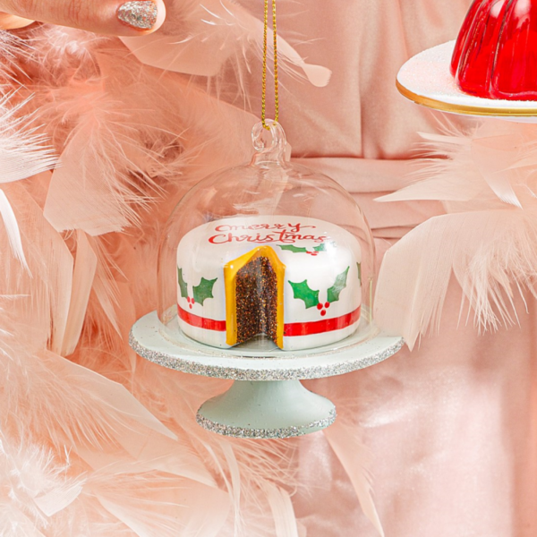 'CHRISTMAS CAKE' BAUBLE DECORATION - Image 3