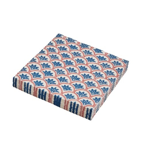 DAWN  BLUE/RED NAPKIN