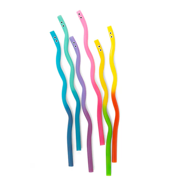 COLOUR CHANGING WIGGLYWORM STRAWS - Image 2