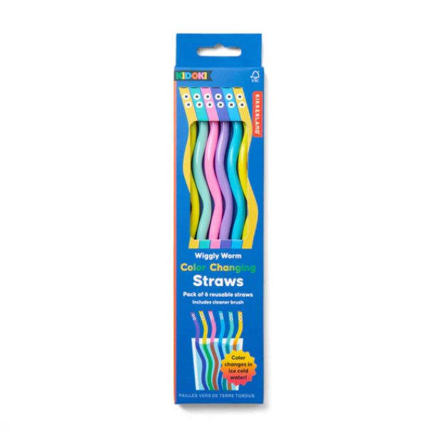 COLOUR CHANGING WIGGLYWORM STRAWS