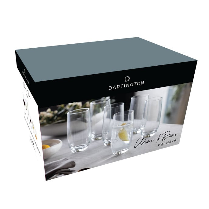 DARTINGTON 'WINE & DINE' HIGHBALL GLASS - SET OF 6 - Image 3