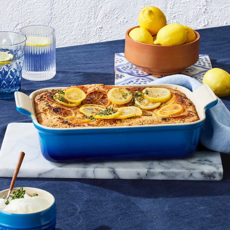 LE CREUSET HERITAGE LARGE OVEN DISH - AZURE BLUE - Image 4