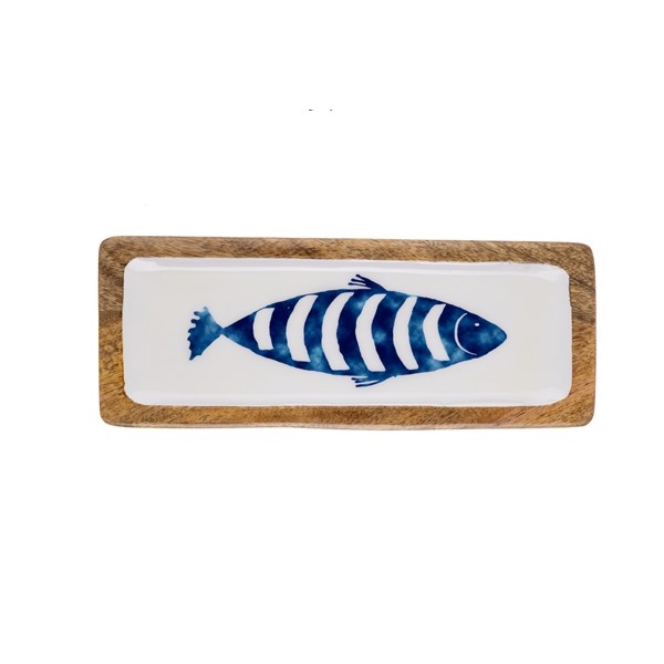 MANGO WOOD LARGE PLATTER - BIG FISH