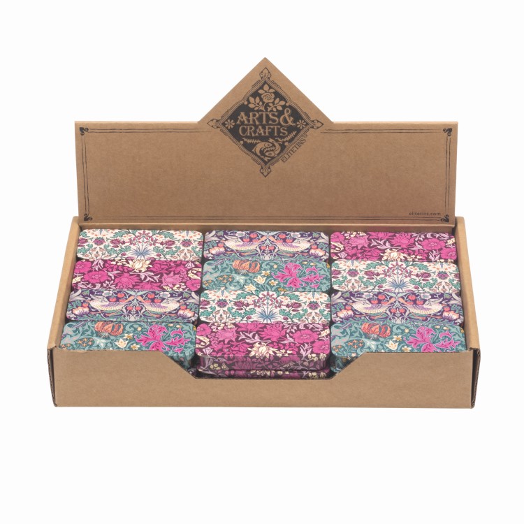 ARTS AND CRAFTS MINI SLIDER TIN - FILLED WITH MINTS