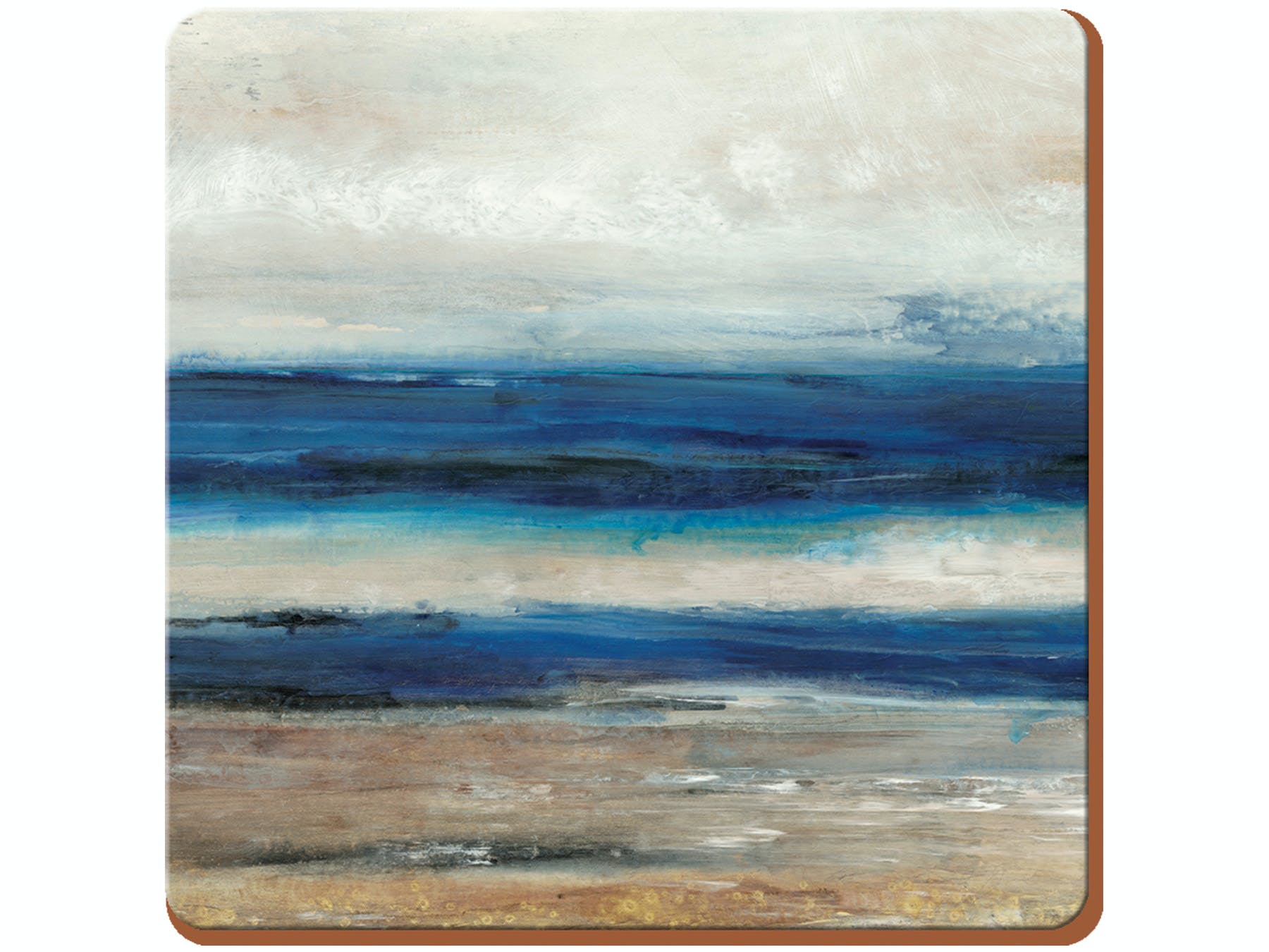 ABSTRACT BLUE COASTERS - SET OF 4 - Image 2