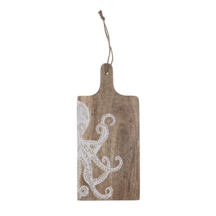 MANGO WOOD BOARD - ETCHED OCTOPUS