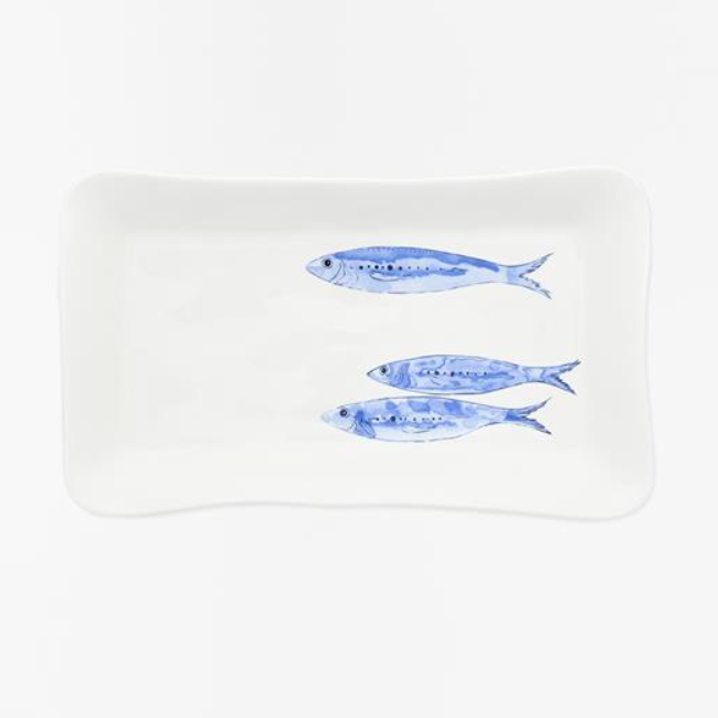 BATELA THREE FISH LARGE RECTANGULAR CERAMIC DISH - Image 2
