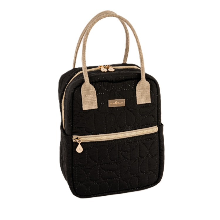 OXFORD QUILTED UPRIGHT LUNCH BAG - JET - Image 2