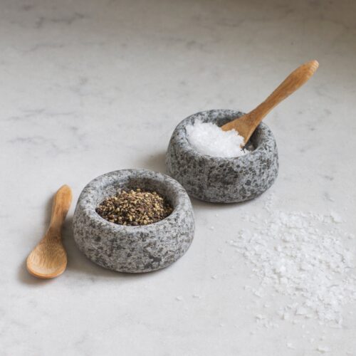 GARDEN TRADING GRANITE SALT AND PEPPER POTS