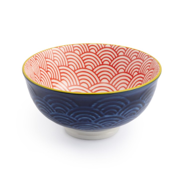 MIKASA NIBBLE BOWL - BLUE ARCHED