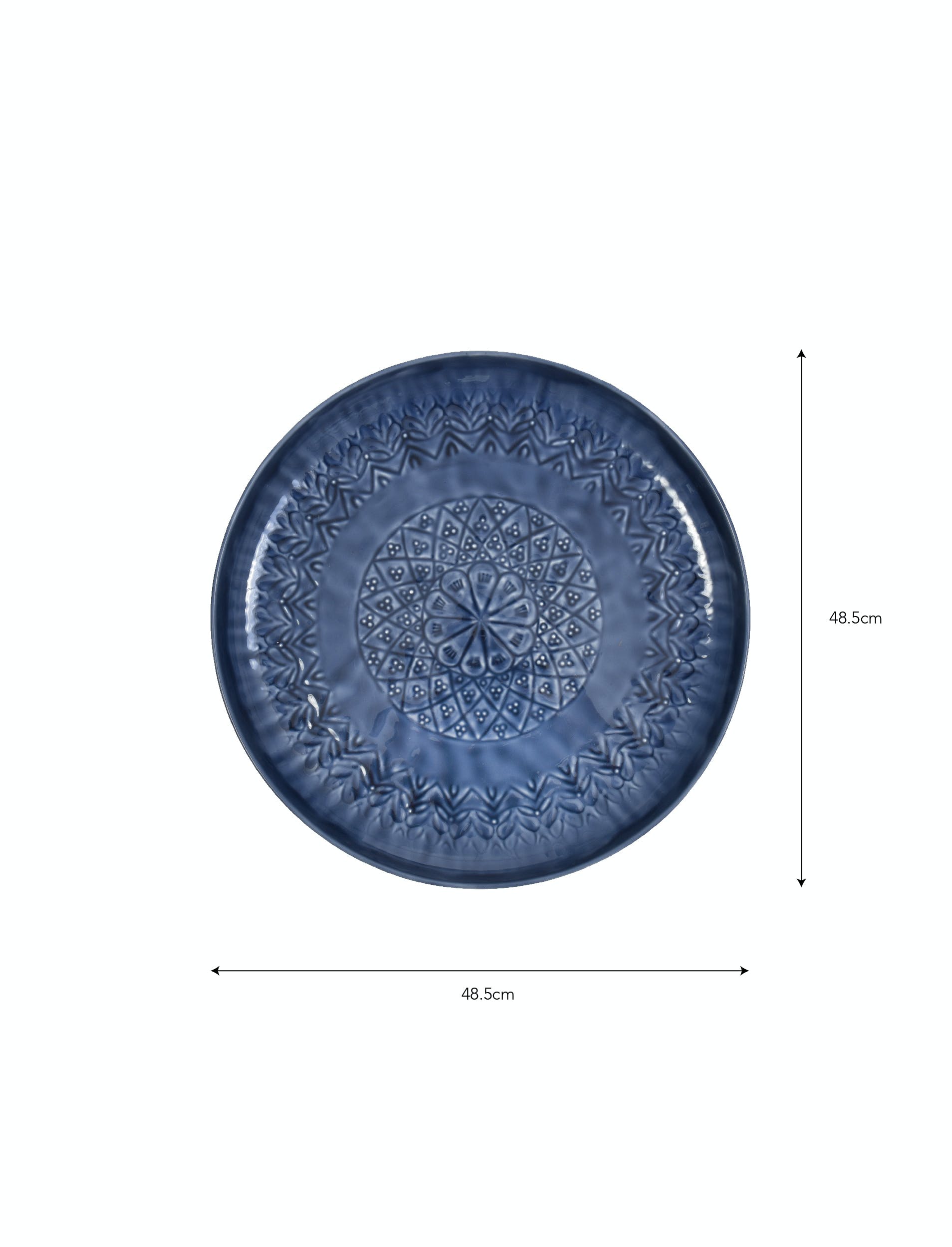GARDEN TRADING FISKARDO LARGE BLUE ENAMEL TRAY - Image 4