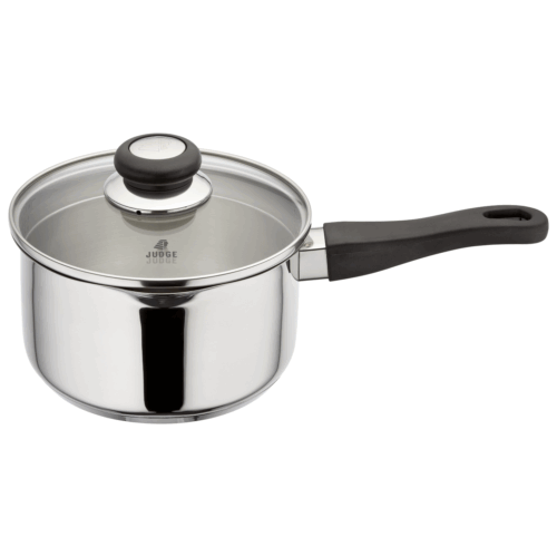 JUDGE VISTA STAINLESS STEEL DRAINING SAUCEPAN - 18CM
