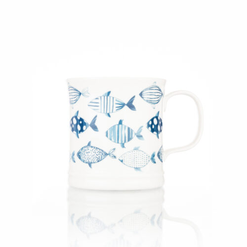 COASTAL  FISH NEW BONE CHINA MUG