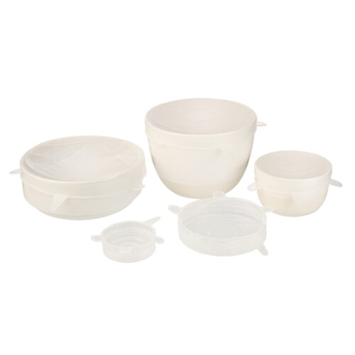 &AGAIN SILICONE BOWL COVERS - SET OF 5