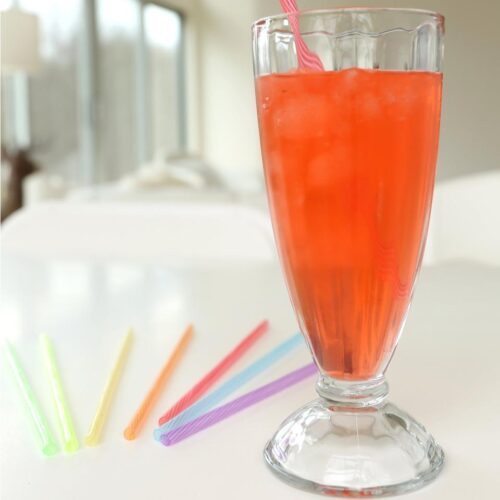 RAINBOW REUSABLE STRAWS - PACK OF 24