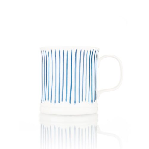 COASTAL  STRIPE NEW BONE CHINA MUG