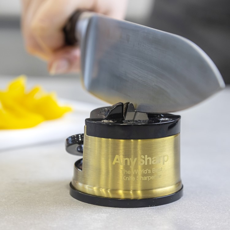 ANYSHARP PRO KNIFE SHARPENER - BRASS FINISH