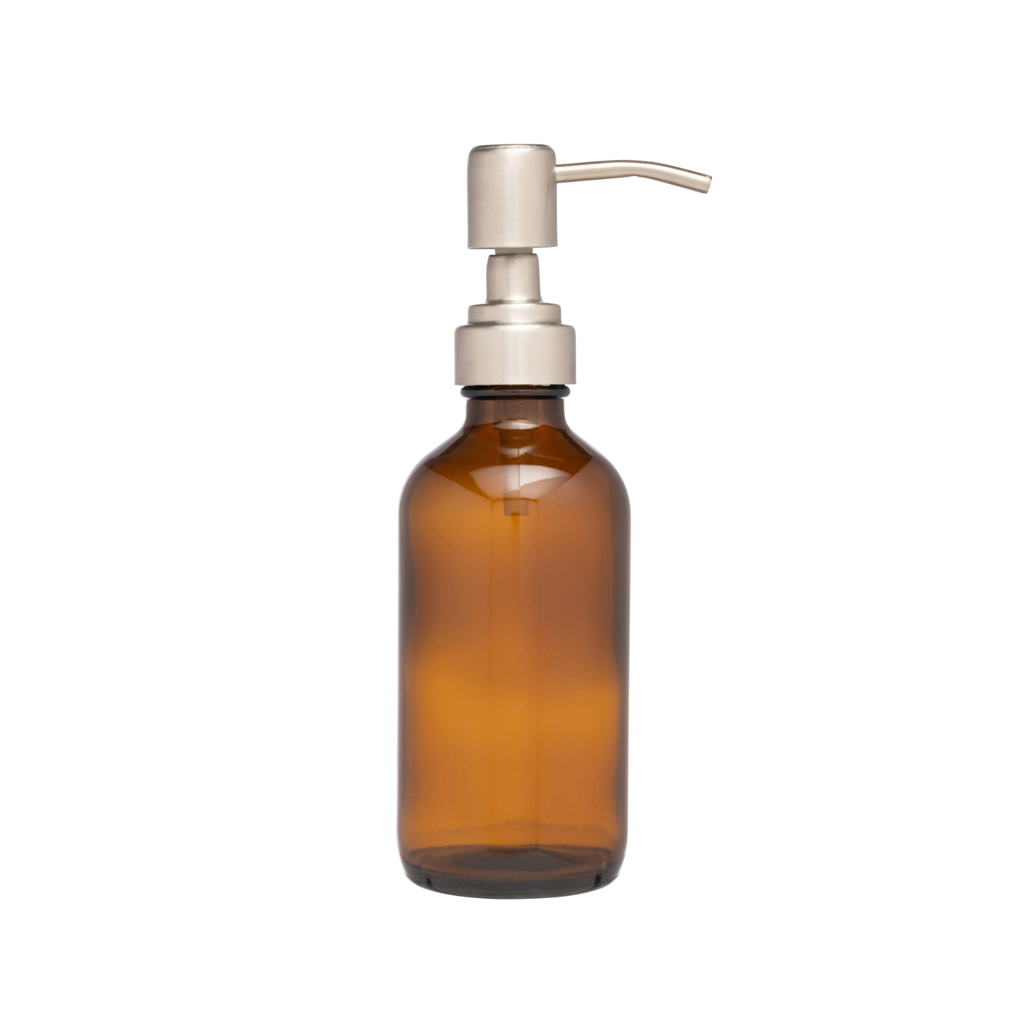 &AGAIN AMBER GLASS PUMP BOTTLE - 250ML