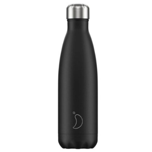 CHILLY'S 500ML MATT BLACK BOTTLE