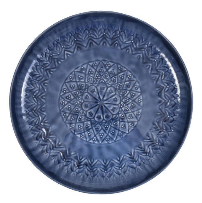GARDEN TRADING FISKARDO LARGE BLUE ENAMEL TRAY - Image 2
