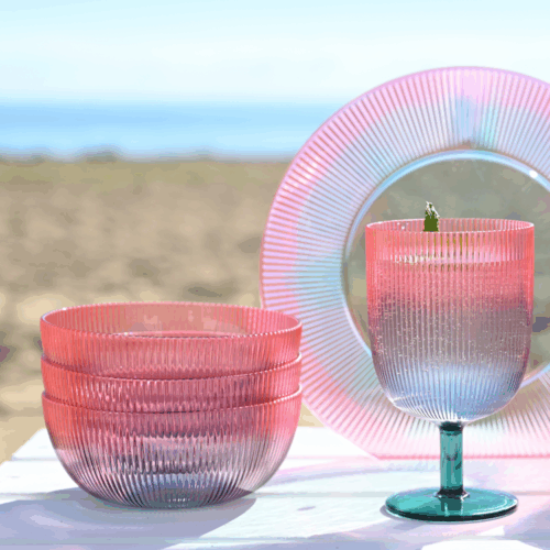 OMBRE ACRYLIC BOWLS - SET OF 4