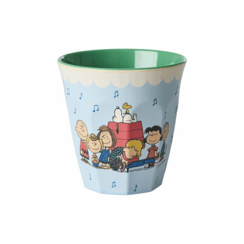 SNOOPY MELAMINE CUP - SOFT BUE PRINT