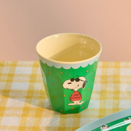 SNOOPY MELAMINE CUP - GREEN PRINT - Image 2