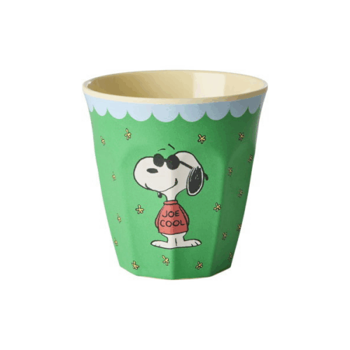 SNOOPY MELAMINE CUP - GREEN PRINT