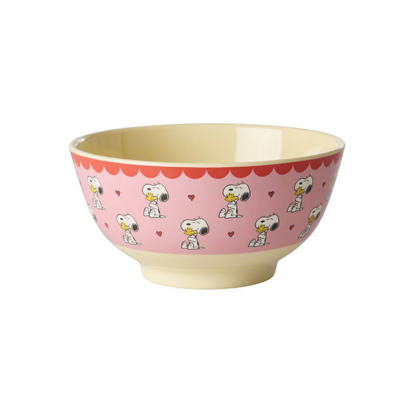SNOOPY MELAMINE BOWL - PINK PRINT - Image 2