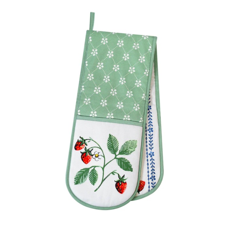 STRAWBERRY PATCH DOUBLE OVEN GLOVES - Image 2