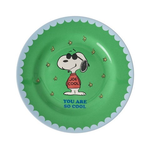 SNOOPY MELAMINE PLATE - GREEN PRINT - Image 2