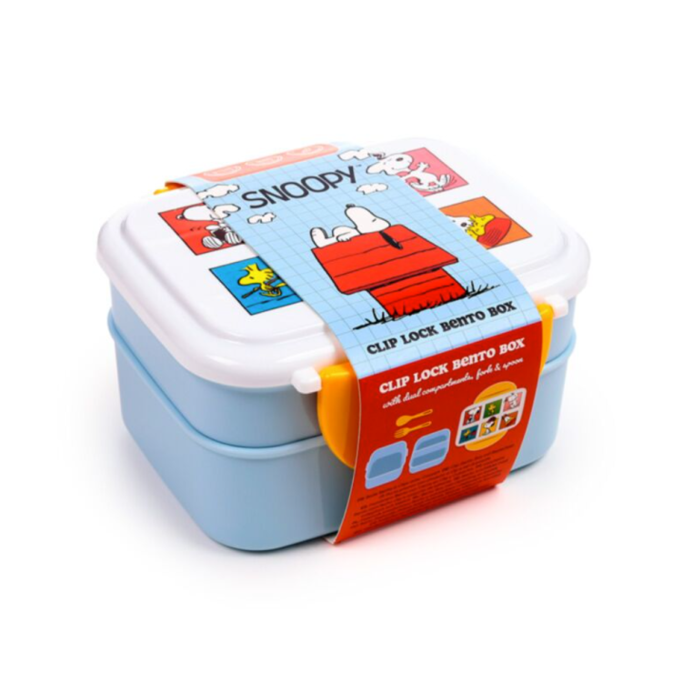 SNOOPY AND WOODSTOCK BENTO BOX WITH CUTLERY - Image 3