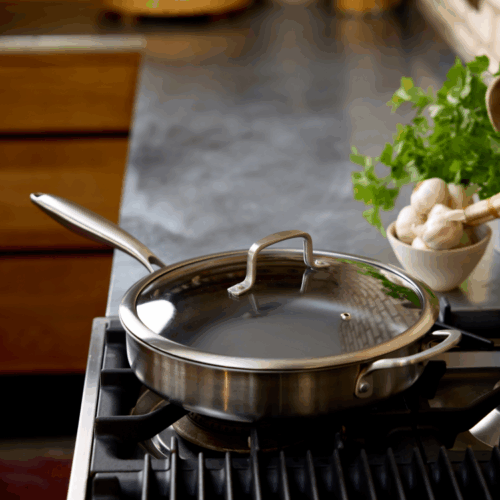 STELLAR 'ZERO' SAUTE PAN WITH LID - 28CM