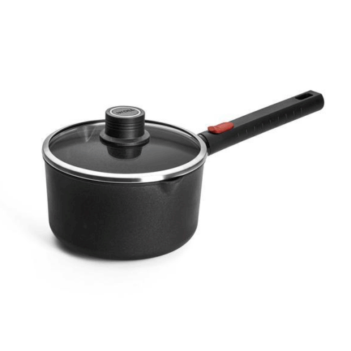 WOLL 'ECO LOGIC' NON-STICK SAUCEPAN WITH REMOVABLE HANDLE AND LID - 18CM