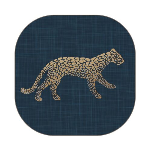 LUXE CHEETAH SQUARE COASTERS - SET OF 4
