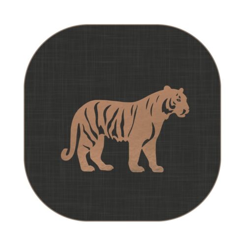 LUXE TIGER SQUARE COASTERS - SET OF 4