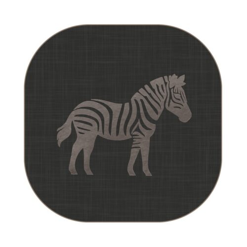 LUXE ZEBRA SQUARE COASTERS - SET OF 4