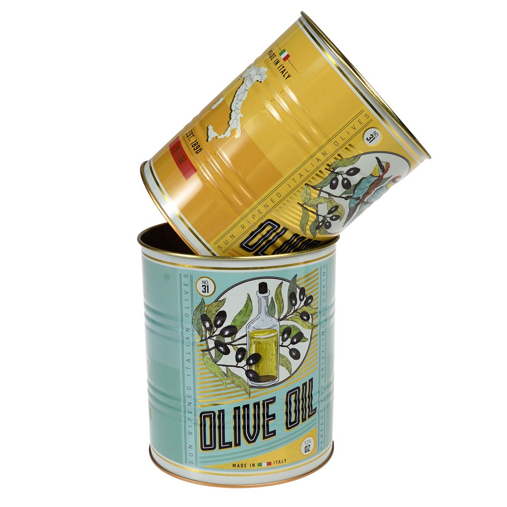 OLIVE OIL STORAGE TINS - SET OF 2 - Image 2