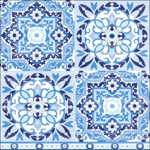 BLUE TILES NAPKINS