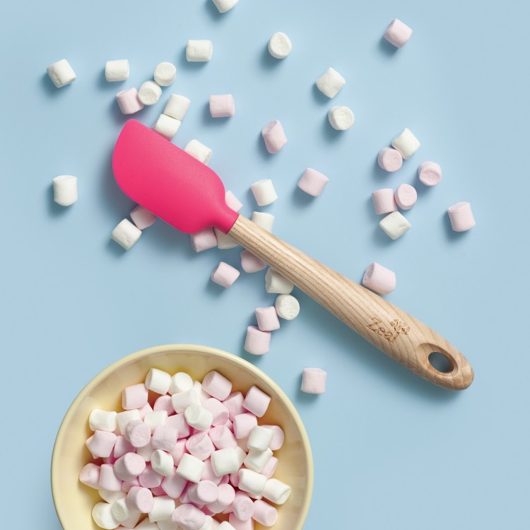 SMALL SILICONE SPATULA - ASH HANDLE