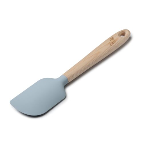 LARGE SILICONE SPATULA - ASH HANDLE - DUCK EGG