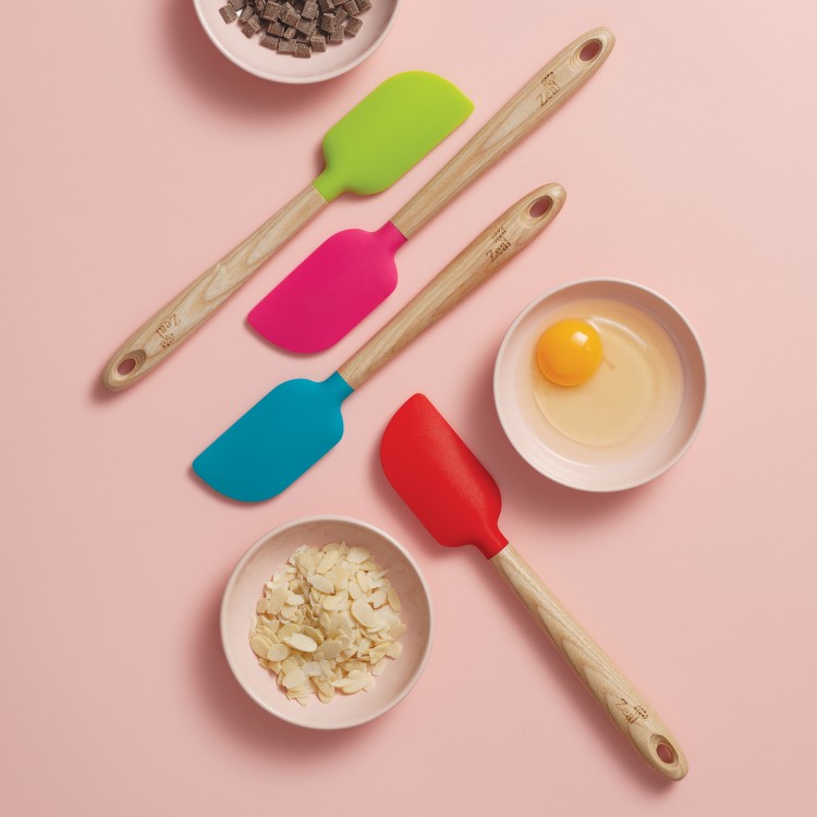 LARGE SILICONE SPATULA - ASH HANDLE