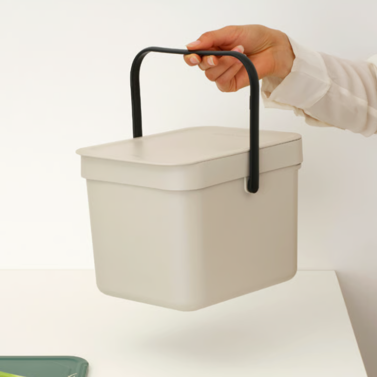 BRABANTIA SORT & GO COMPOST BIN - 6 LITRE / BEIGE