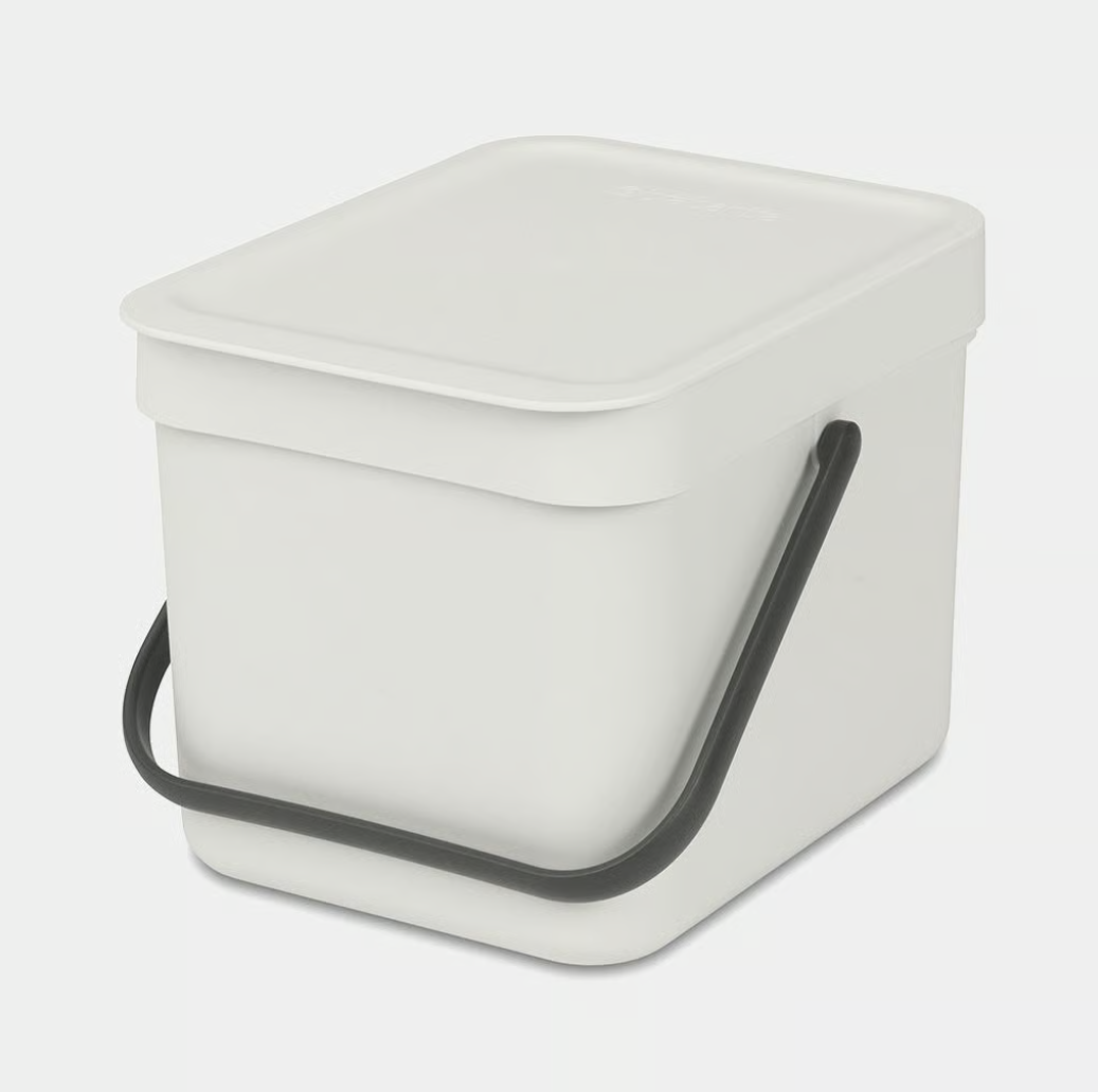 BRABANTIA SORT & GO COMPOST BIN - 6 LITRE / LIGHT GREY - Image 2