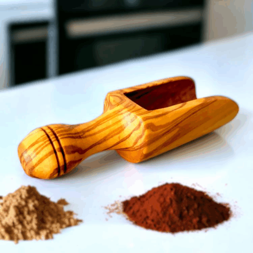 OLIVE WOOD SPICE SPOON - MEDIUM