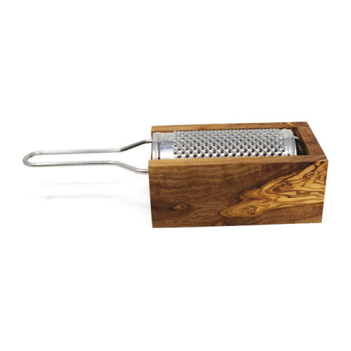 OLIVE WOOD BOX GRATER - SMALL
