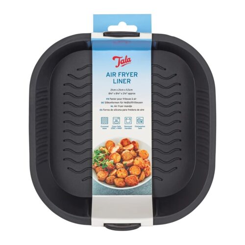 TALA SILICONE SQUARE AIR FRYER LINER - 21 X 21 X 5.5CM