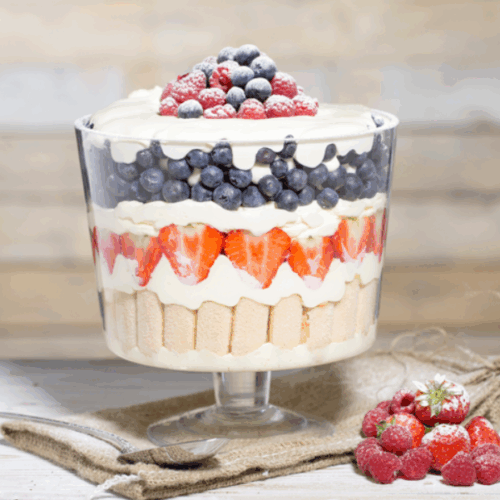 RAVENHEAD FOOTED GLASS TRIFLE BOWL