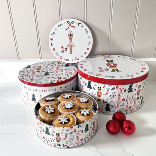 THE NUTCRACKER CAKE TINS - SET OF 3